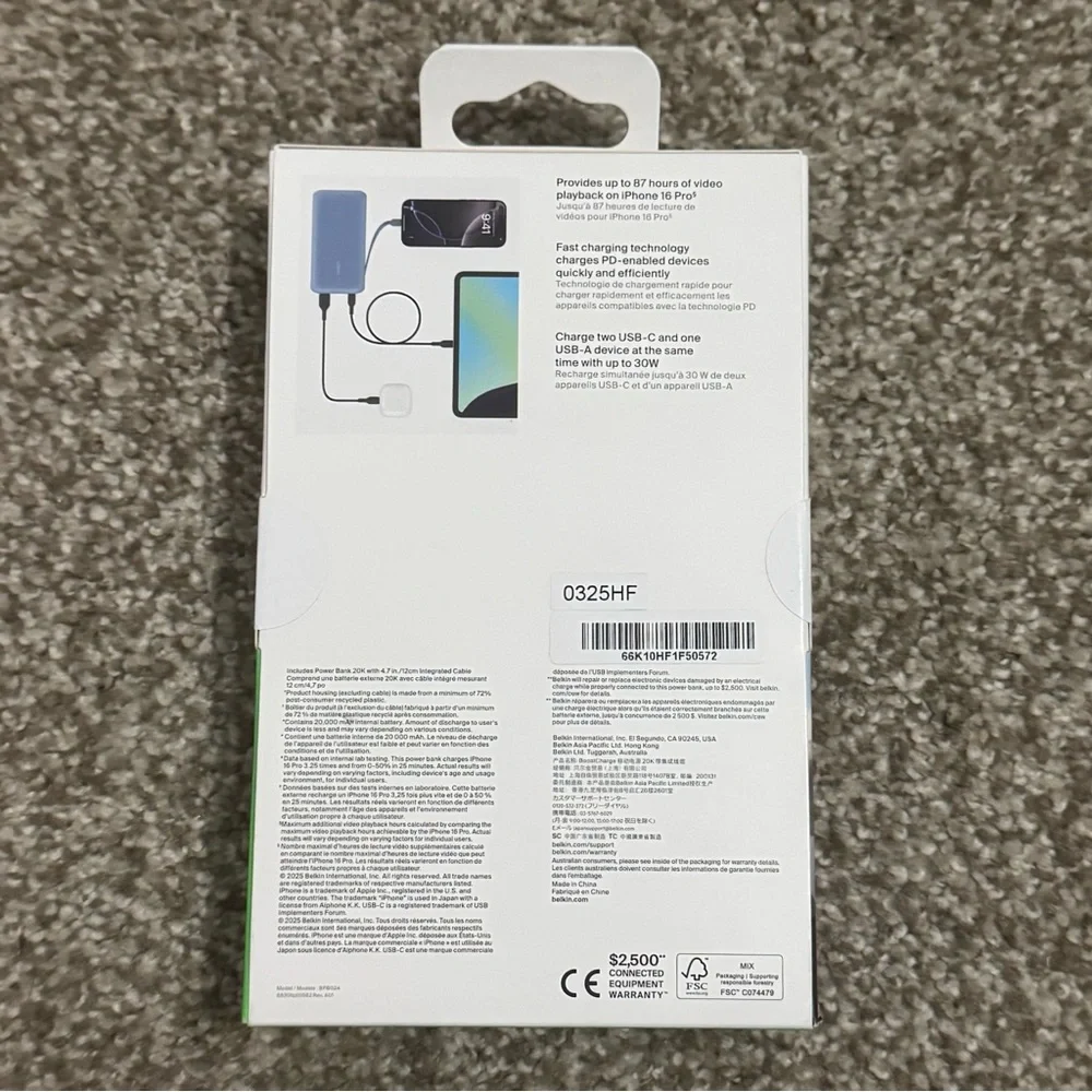 Belkin BoostCharge 20K Power Bank